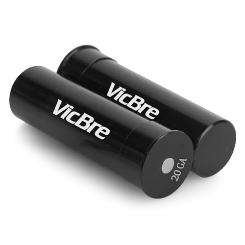 VicBre Cartuchos Falsos Tapón a presión Aliviamuelle para Escopeta Calibre 20 (Pack of 2 Piezas)