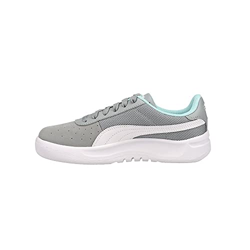 PUMA PUMA Unisex-Kid's California Casual Sneaker, Quarry White Team Gold, 3 M US Little Kid