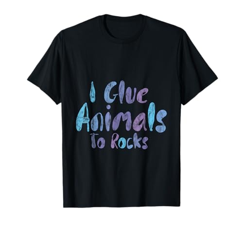 I Glue Animals To Rocks Acuarista Aquascaping -- Camiseta