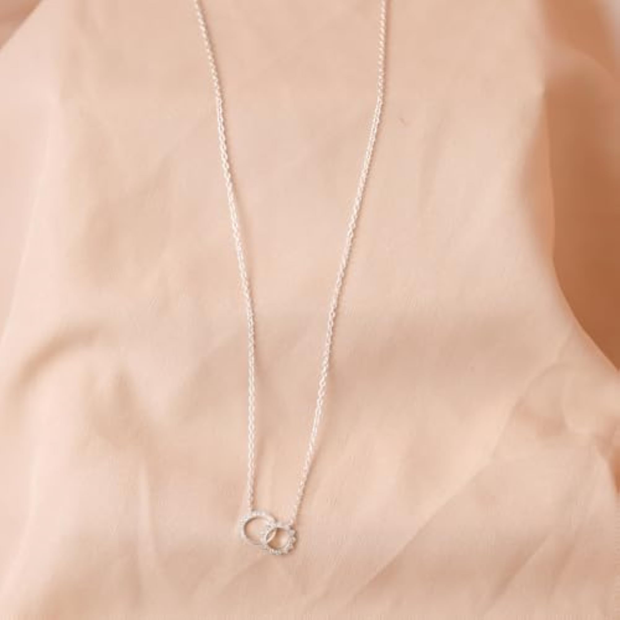 Sun & Moon Eternity Necklace, Celestial Pendant Gift