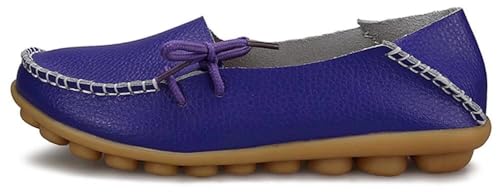 Image of Women's Leather Slipper Loafers Flat Shoes Slip-Ons