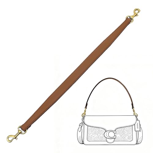 Bandoulière en cuir pour sac à main avec sangle de rechange marron 51 cm