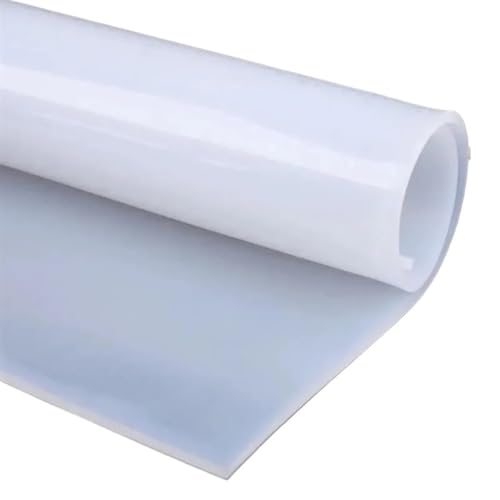 Estera de placa de goma de silicona translúcida, almohadilla de junta de silicona transparente blanca, resistente a altas temperaturas, gruesa, 0,5, 1, 2, 3, 4, 5-20mm(500x500mm(1Pc),2mm)