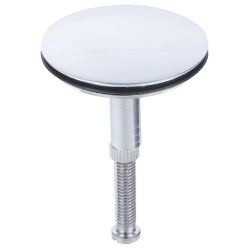 Anneome Bath Plug Rotary Tub Drain Stopper with Anti-Block Design Fast Water Drainage Easy Installation Bathroom Drain Accessory for Bathtub Overflow Protection