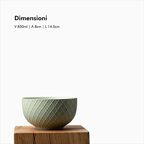 KIVY Ciotole in ceramica, 6 x 850 ml, grandi ciotole per cereali e zuppe, in ceramica - immagine 6