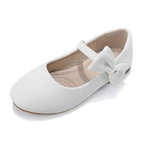 DeerBunny Girls Mary Jane Ballerina Flat Bowknots Dress Shoes(Toddler/Little Kid)