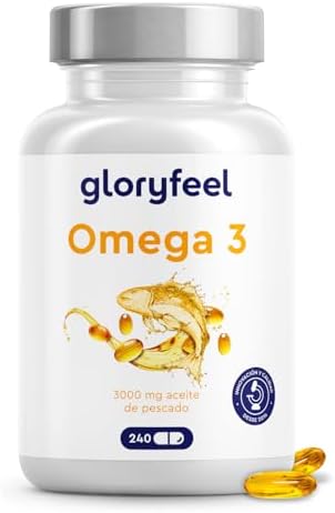 Omega 3 Cápsulas Alta Dosis - 3000mg de aceite de pescado (en for...