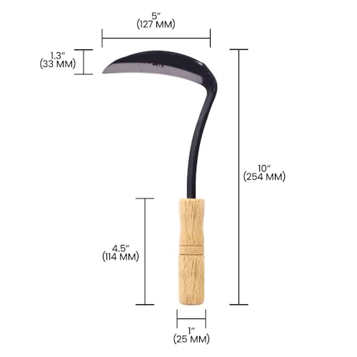 Zenport Sickle J6040 Clad Moon Weeding Sickle miniatura 5