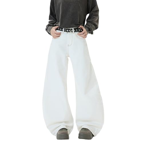 Barrel Jeans Men Vintage Bootcut Wide Leg Barrel Denim Pants Washed Streetwear for Skater Baggy Jeans Relax Fit