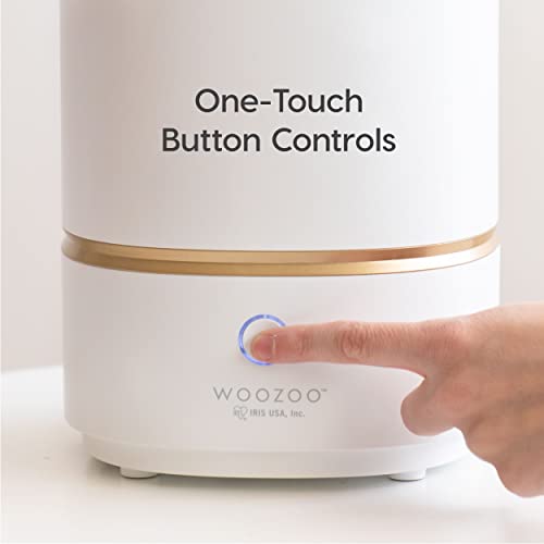 Iris Usa Woozoo Ultrasonic Humidifier - Cool Mist 3L Water Tank, Bedroom Baby Nursery, Adjustable Mist Level, Night Light Function, Whisper Quiet, Runs Up To 38 Hours, Auto Shut Off #TOP5