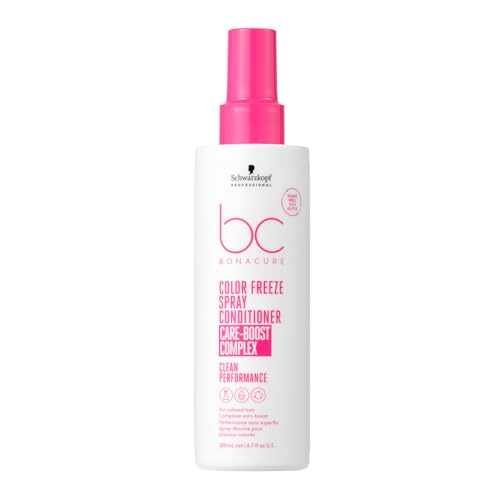 Schwarzkopf Professional Bonacure Color Freeze Spray Conditioner - Acondicionador Leave-In para Cabello Colorado - Mejora la Elasticidad 200 ml