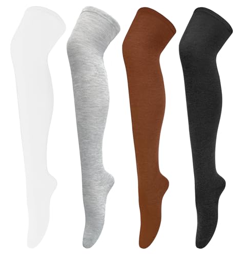 Image of Chalier Womens Thigh High Socks, Thigh Socks Stockings for Women