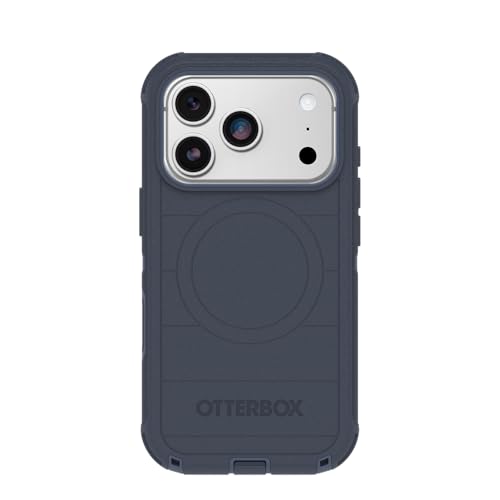 Image of OtterBox iPhone 17 Pro Defender Pro Series Case - Blue Sentiment - Tough, Rugged & Durable iPhone Case, Snaps on MagSafe