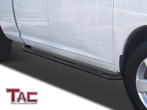 Estribos laterales TAC para Dodge Ram 1500-3500 3" negros miniatura 2