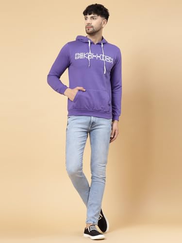 Image of Rigo Fleece Printed Round Neck Sweatshirt for Men | Full Sleeves Sweatshirt for Men | Casual Wear & Stylish Sweatshirts for Men
