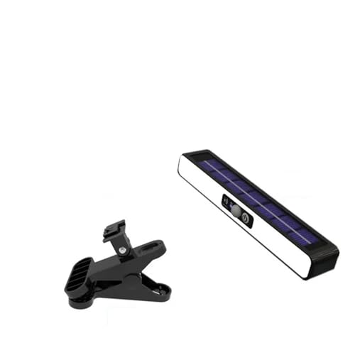 Luz solar con clip exterior para iluminar terrazas y vallas de madera por la noche