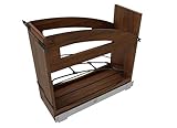 Rev-A-Shelf Craftsman Collection Solid Walnut Base Cabinet Pullout w/Tray Divider/Foil Wrap Holder, Black Accents and Blum Soft-Close Slides for 12” Base Cabinets