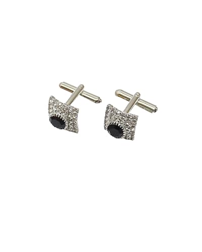 Image of TIE STUDIO Men's Necktie Pocket Square & Cufflink Set | Standard | Jacquard Fabric | Superior Stitching |