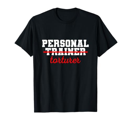 Treinador pessoal dor divertido ginásio treino t-shirt, Preto, S