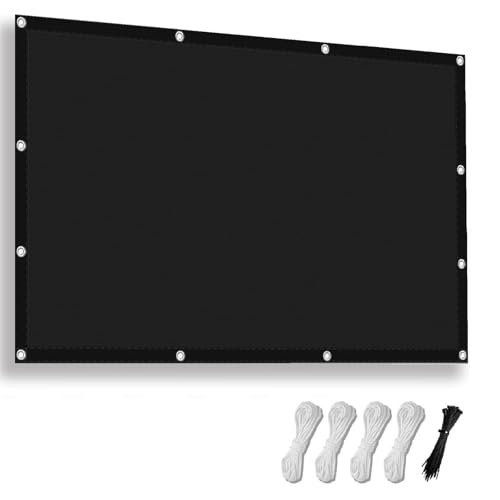 Voile ombrage 8' x 15' rectangulaire gris foncé UV 95%