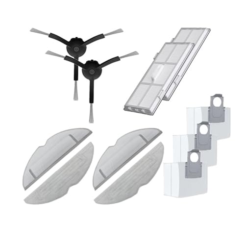 YYMYLXYM New Main Brush Hepa Filter Side Brush Mop Cloths Compatible with Roborock S8 S8 Plus S8+ S8 Pro Ultra Vacuum Cleaner Parts(Pink)