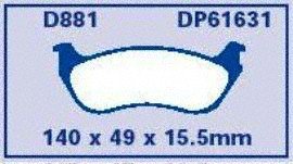 Image of EBC Brakes DP61631 6000 Series Greenstuff Truck and SUV Brake Pad
