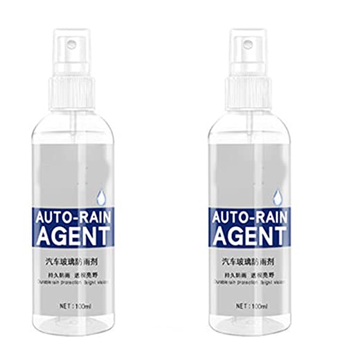 2 Pcs Rain Repellent Spray for Car Windscreen, Car Rainproof Agent, Car Glass Waterproof Coating Agent, Automobile Antifogging Agent, Rain Repellent for Car Windows, for Car Glass (Rainproof Agent)