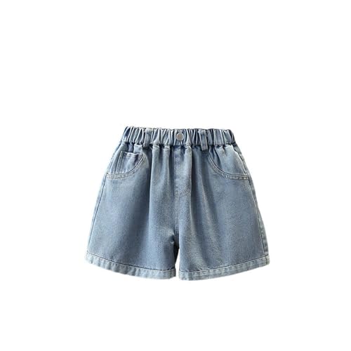 Short denim fille à taille élastique contre l'inconfort