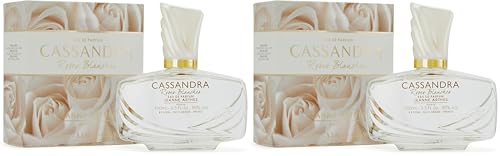 JEANNE ARTHES - Parfum Femme Cassandra Roses Blanches - Eau de Parfum - Flacon Vaporisateur 100 ml - Fabriqué en France À Grasse (Lot de 2)