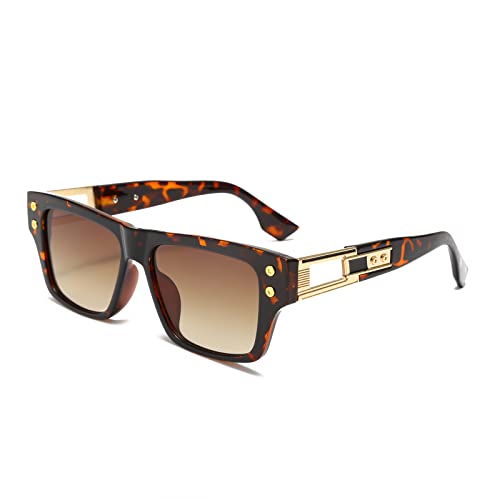 Long Keeper Square Sunglasses for Women Men Retro Rectangle Sunglasses Vintage Rectangular Sun Glasses UV400 Protection