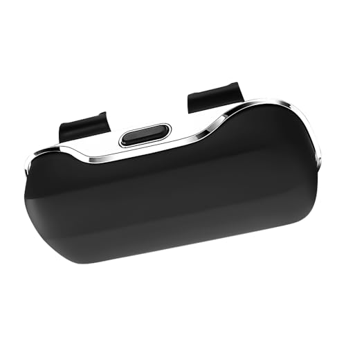 AXVRAV Auto-Brillenetui Auto-Visierbox Brillenhalter für Auto Auto Sonnenbrillenhalter Leder Tragbarer Clip Sun Brillen Organizer Sonnenbrillen Clip Hartschale (Schwarz)