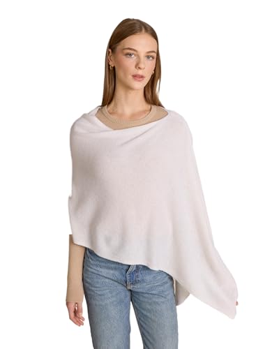 Image of CLAUDIA NICHOLE Womens 100% Cashmere Dress Topper - Cashmere Poncho Wrap