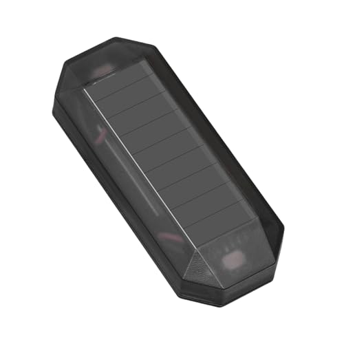 1 alarma simulada solar simulada – luz intermitente LED, dispositivo antirrobo automático | Alarma impermeable de la motocicleta, luces de alarma de ciclismo adhesivas, para la mayoría de los