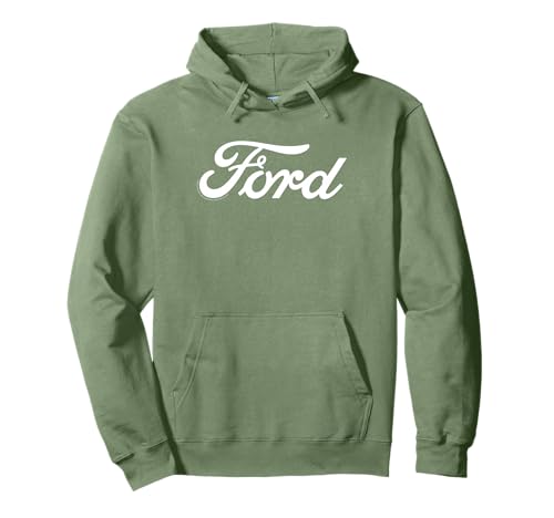 Ford - Logotipo blanco Sudadera con Capucha