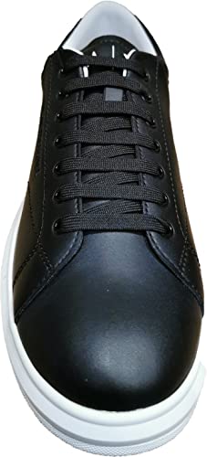 Image of Armani Exchange Mens Thick Sole Leather Sneakers