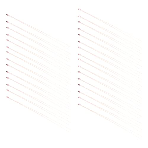 30PCS MF5 Single Head Glass Ed Thermistors HighTemperature for Food S, Heating Pads, and More (MF51-203F-B3950-L65 (20K B3950))
