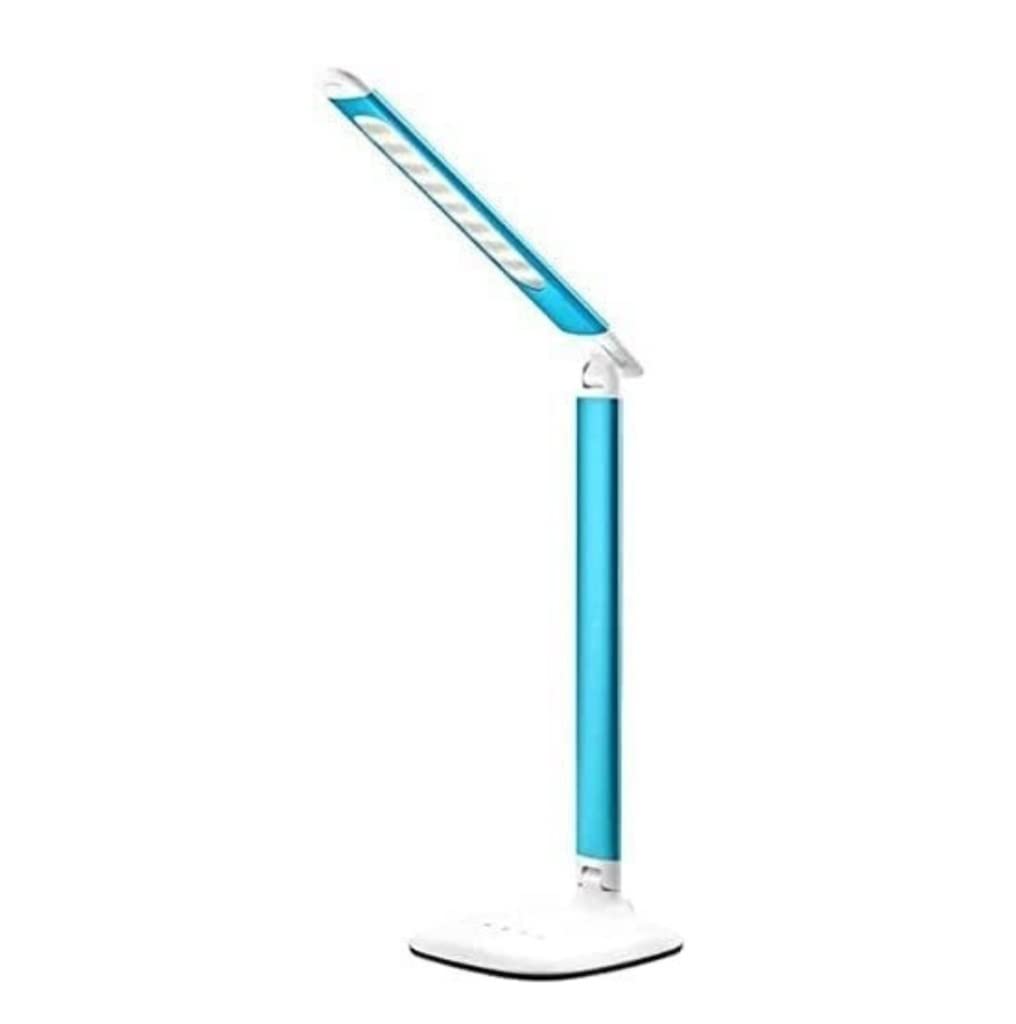 Lampa Biurkowa Lampka Do Czytania Lampa Biurkowa LED Ochrona Oczu Lampa Stołowa USB Lampa Książkowa Dormitorium Sypialnia Biurko Student Nauka Lampka Do Czytania Plug-in Lampa Stołowa(Blue)