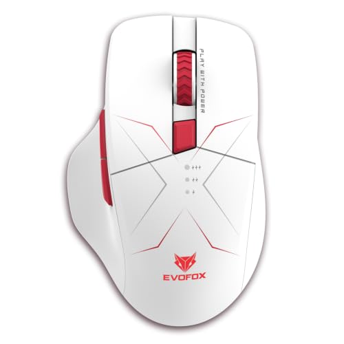 EvoFox Shadow X Pro Wireless Gaming Mouse White - Image 2