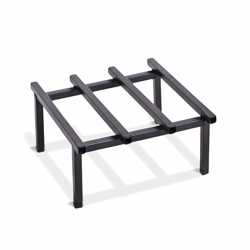 UGAOO Plant Stands for Outdoor Balcony | Heavy-Duty Metal Pot Stand 9×9 Inch | Rust-Resistant Planter Stand | Flower Pot Stand, Pot Stand for Indoor Plants, Home Decor – Black