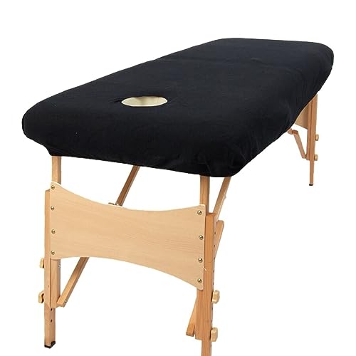 aztex Classic Massage Table Cover with Face Hole Polycotton Elasticated Fit Beauty Bed Cover