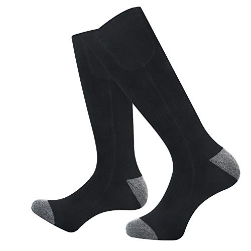 Jomst Upgraded Heated Socks for Men Women, Rechargeable Electric Battery Powered Sox,3 Heating