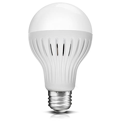 Maclean Energy MCE177 WW Lampadina a Led E27 9W 230V con sensore di movimento e crepuscolare (9W Caldo)