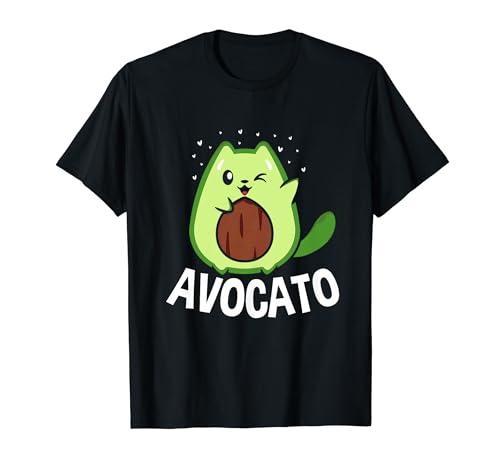 Avocato Funny Avocado Lover Cat T-Shirt