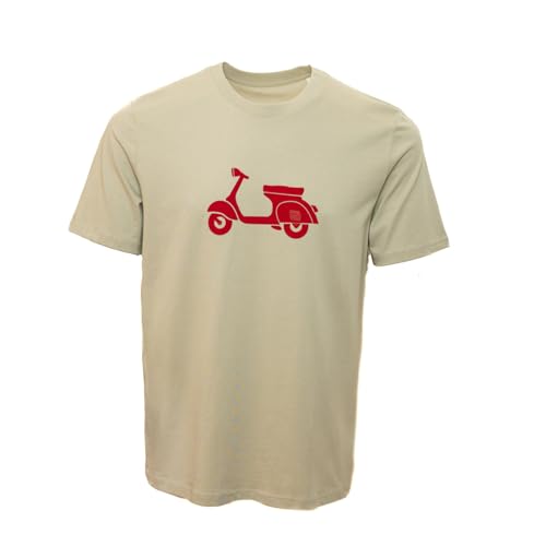 T-Shirt Scoot Stone Rouge en coton confort style urbain