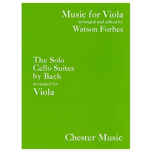 J.s. bach: the solo cello suites (viola) (Music for Viola)