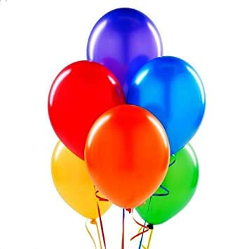 Balloonistics 10 Inch HD Metallic Shiny Balloons for Birthday Decoration, Decoration for Weddings, Engagement, Baby Show