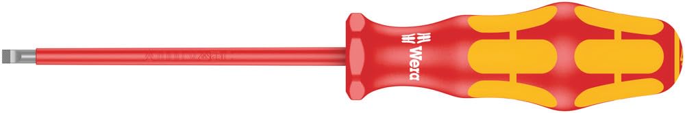 Wera Kraftform 160I VDE Insulated Parallel Slotted Screwdriver 5.5mm 200mm