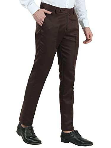 Image of Men's Slim Fit Formal Trousers /Pant | Formal Pants for Men | Stylish Slim Fit Men's Wear | Trousers for Office | Viscose Blend | Combo Colour Pack | Pack of 2