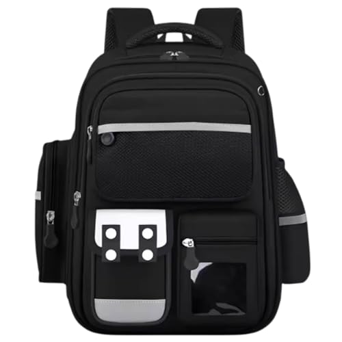 Mochila Infantil menino e menina, escolar com grande capaciade, super reforçada e ortopédica(Preto)