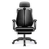 DISEÑO ERGONÓMICO: nuestros escritorios y sillas de oficina en casa siguen el diseño ergonómico hiperboloide, con un sistema de reposacabezas multifuncional de elevación / rotación, y el respaldo se puede reclinar en un gran ángulo de 135 °. Se adapta perfectamente a la curva de la columna vertebral humana, la cabeza, el cuello, la parte inferior de la espalda, las caderas y las piernas, aliviando eficazmente el daño a la columna vertebral y la columna lumbar causado por estar sentado durante m